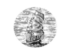 old ship art simplified